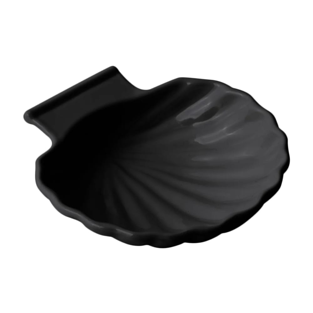 017-5046SBLK 6 1/2" Shell Dish, Aluminum/Black