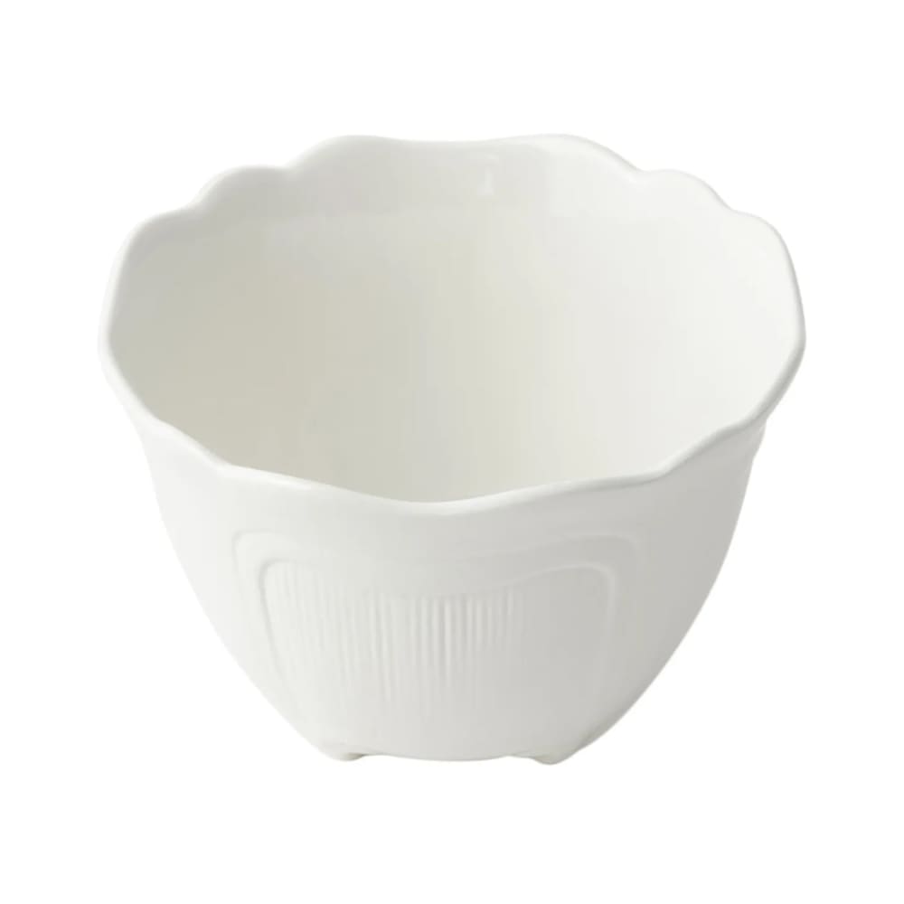 017-9060SWH 1.5-qt Garnish Bowl, Aluminum/White