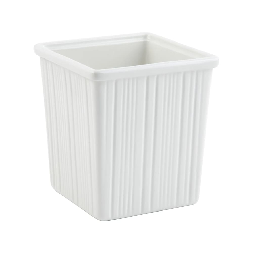 017-9504SWH 3.13-qt Space Saver Salad Dressing Crock, Aluminum/White