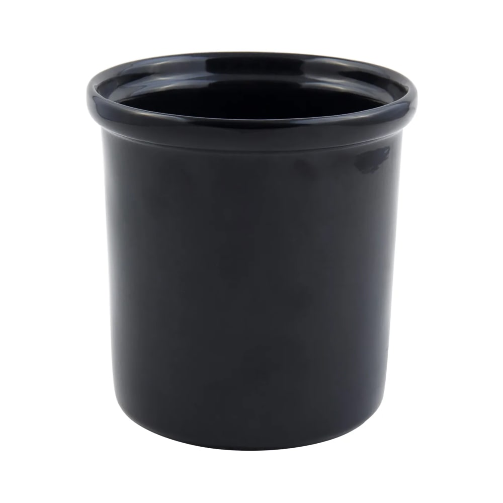 017-9203SBLK 84 oz Salad Crock - Aluminum, Black