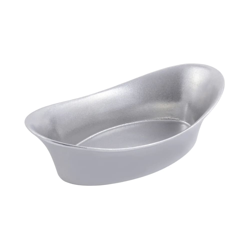 017-9929P 13" Oval, Au Gratin, Pewter-Glo