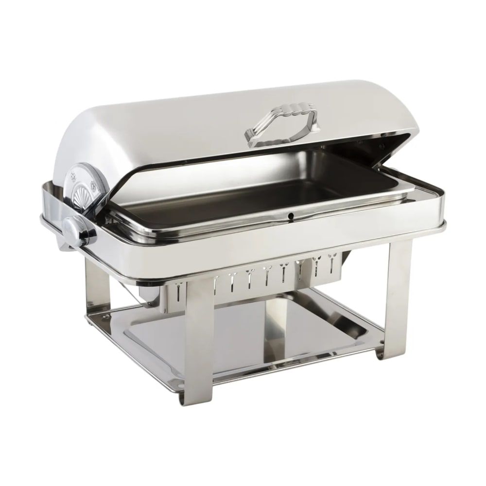 017-12004CH Full Size Chafer w/ Roll-top Lid & Chafing Fuel Heat
