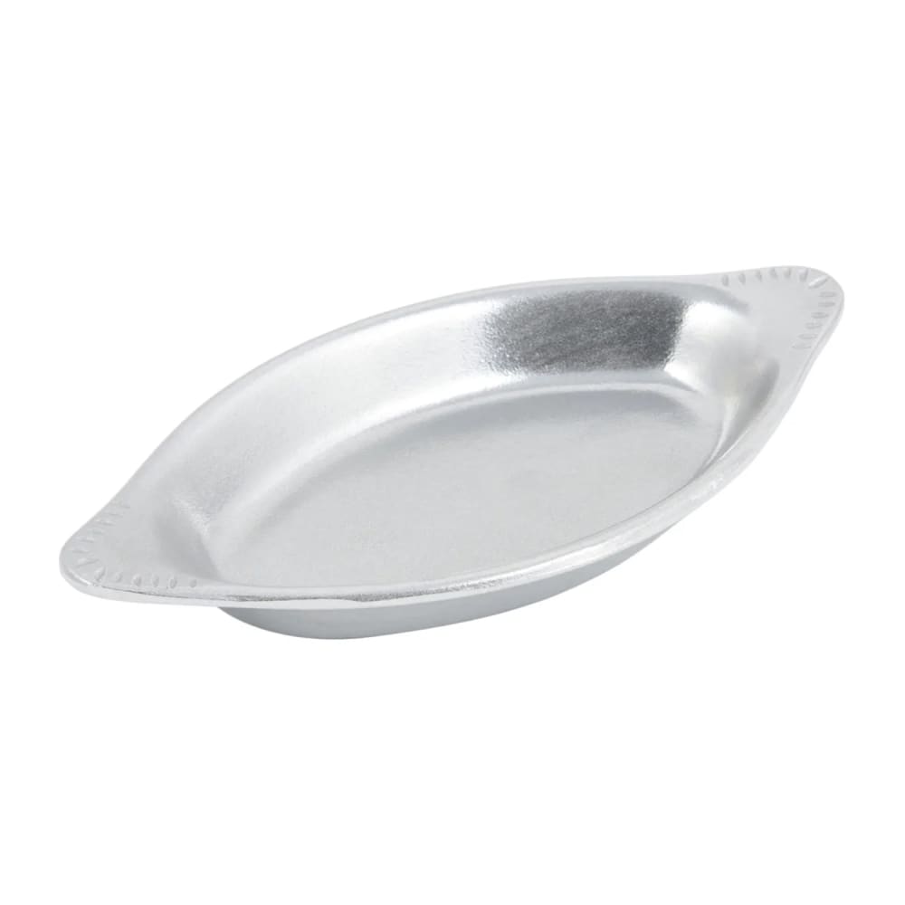 017-5035P 8 oz. Oval, Aluminum Rarebit, Pewter-Glo