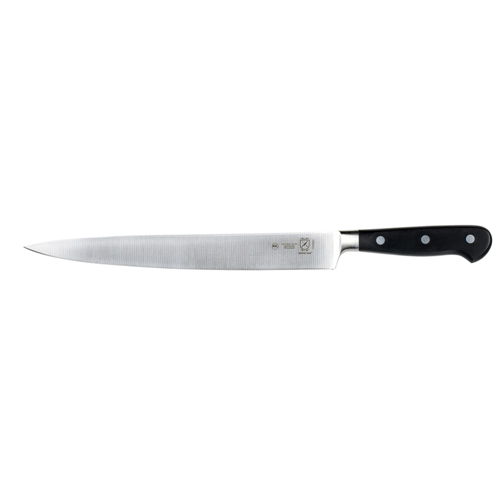 132-M23580 10" Carving Knife w/ Black Ergonomic Delrin® Handle, High-Carbon German Steel
