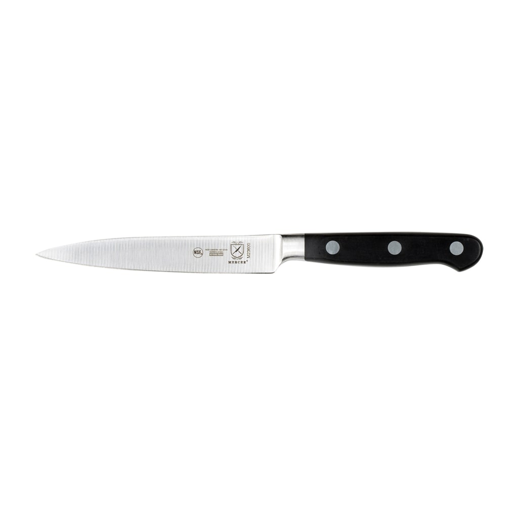 132-M23600 5" Utility Knife w/ Black Ergonomic POM Handle, High-Carbon German Steel