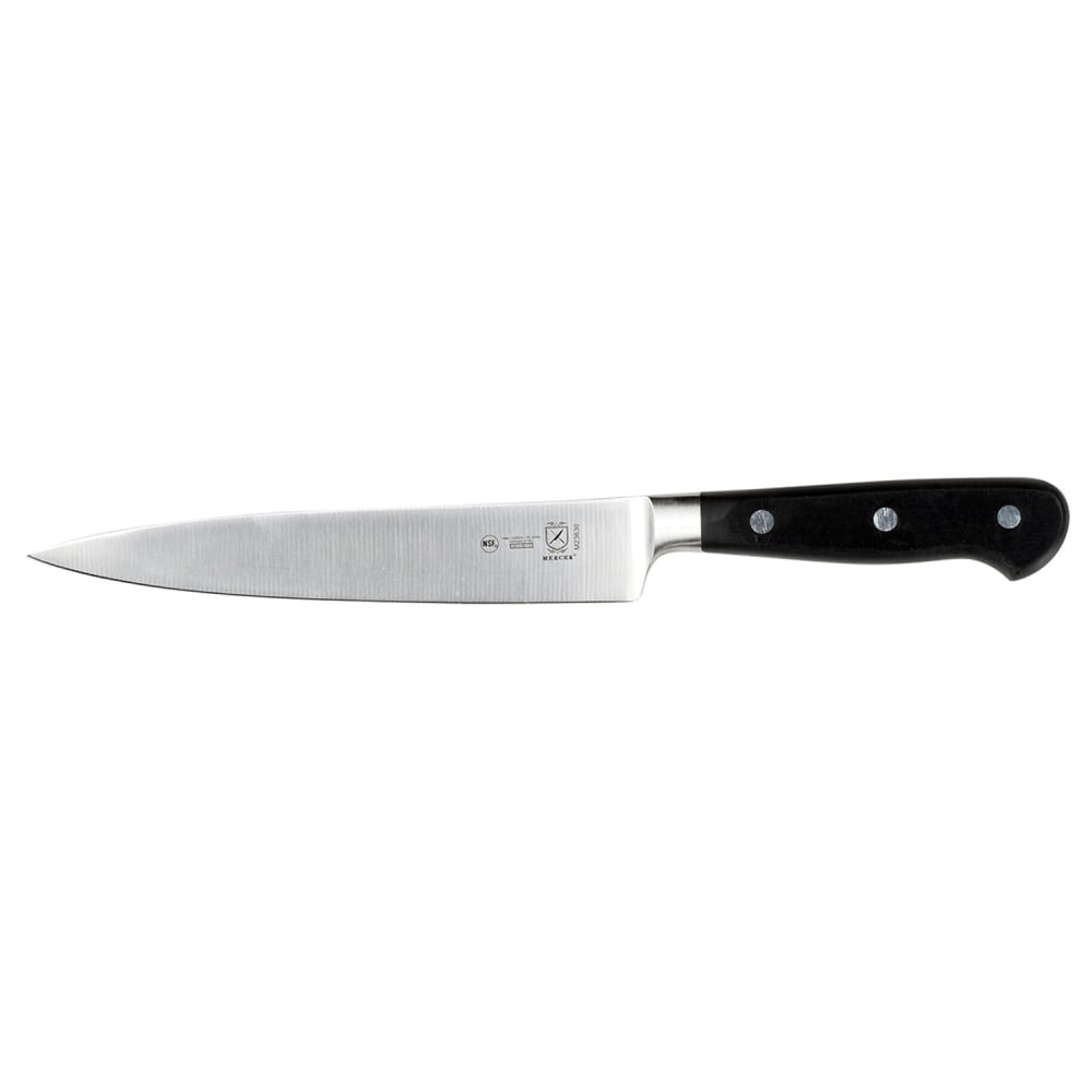 132-M23630 7" Fillet Knife w/ Black Ergonomic Delrin® Handle, High-Carbon German Steel