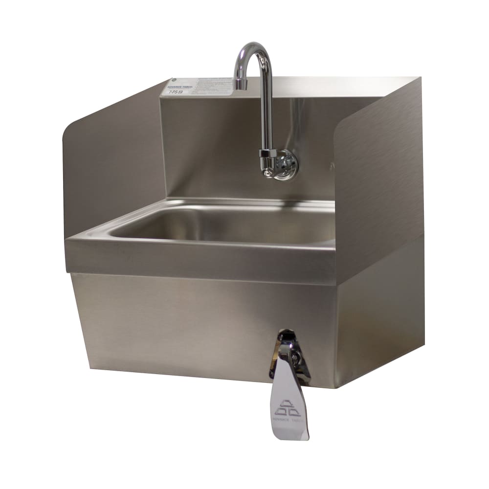 009-7PS59 Wall Mount Commercial Touchless Hand Sink w/ 14"L x 10"W x 5"D Bowl, Bas...
