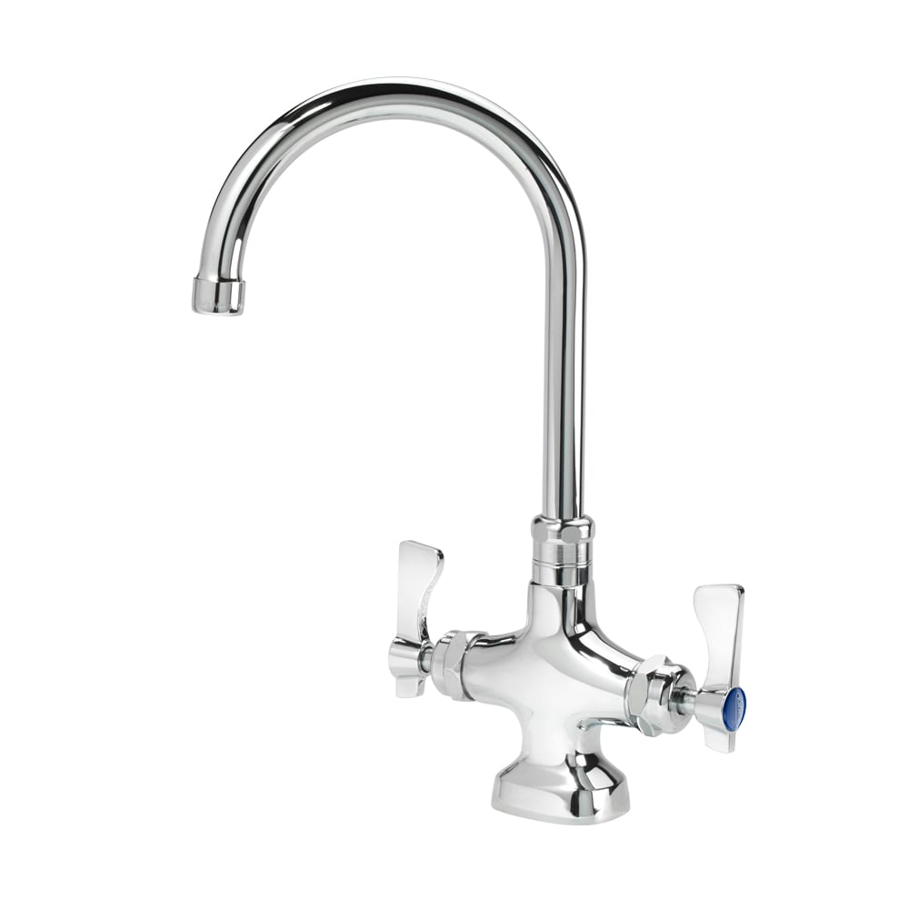 381-16301L Deck Mount Double Pantry Faucet - 6" Gooseneck Spout, Single Hole