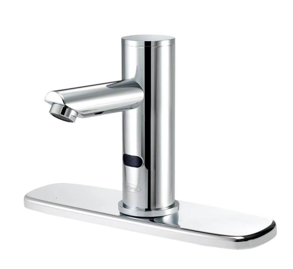 381-16654P8 Deck Mount Electronic Faucet - 8" Centers, Fixed Spout, Battery Operated