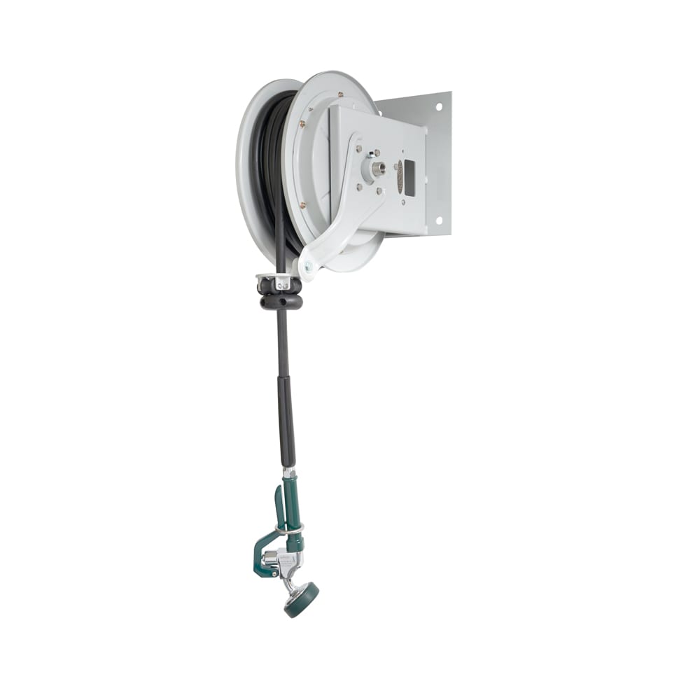 381-24603 35 ft Open Powder Coated Hose Reel Assembly, Mounts To Ceiling