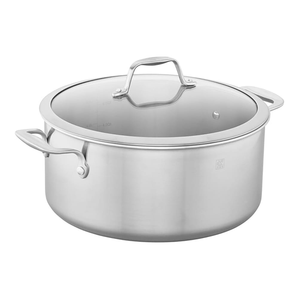 901-64093280 8 qt Dutch Oven w/ Glass Lid, 3 Ply Stainless w/ Aluminum Core