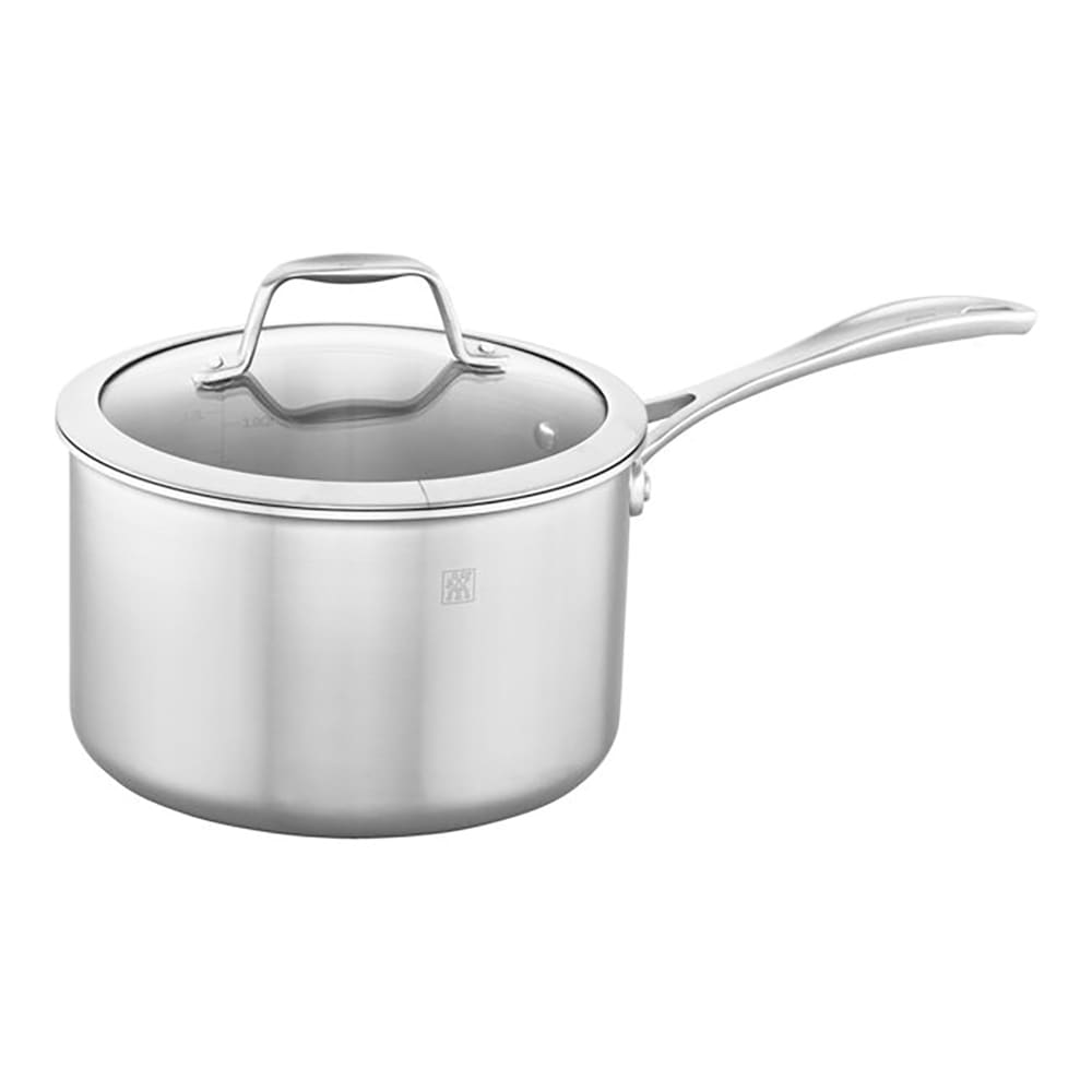 901-64096200 4 qt Saucepan w/ Glass Lid, 3 Ply Stainless w/ Aluminum Core