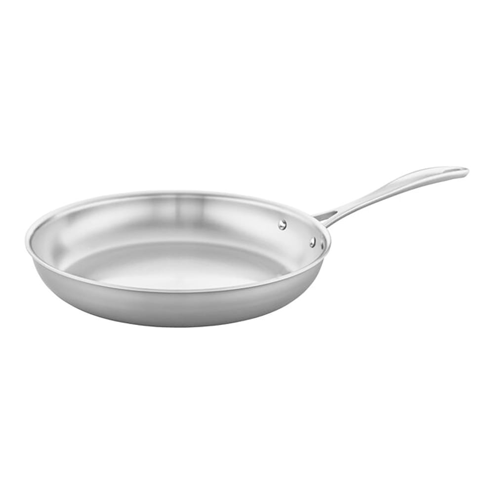 901-64098300 12" Frying Pan, 3 Ply Stainless w/ Aluminum Core