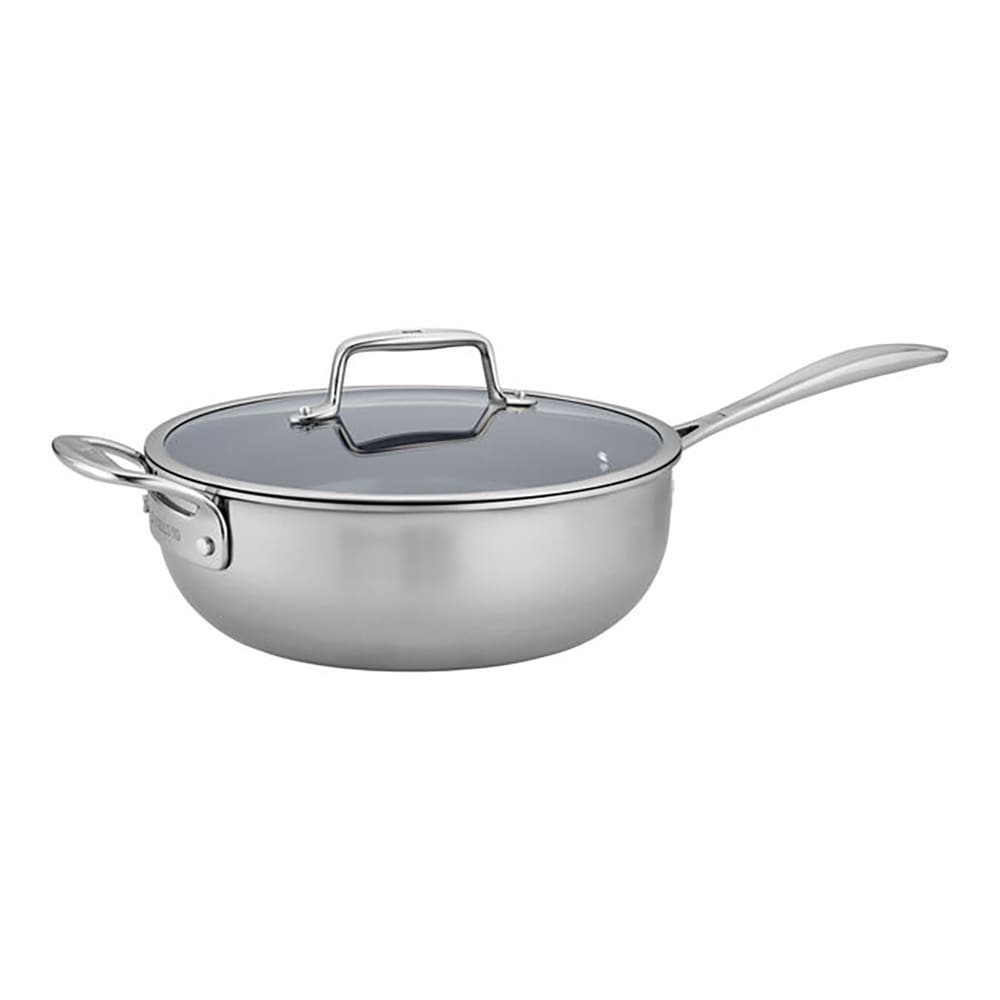 901-66730026 4 1/2 qt Perfect Pan w/ Glass Lid, Nonstick Stainless w/ Aluminum Core