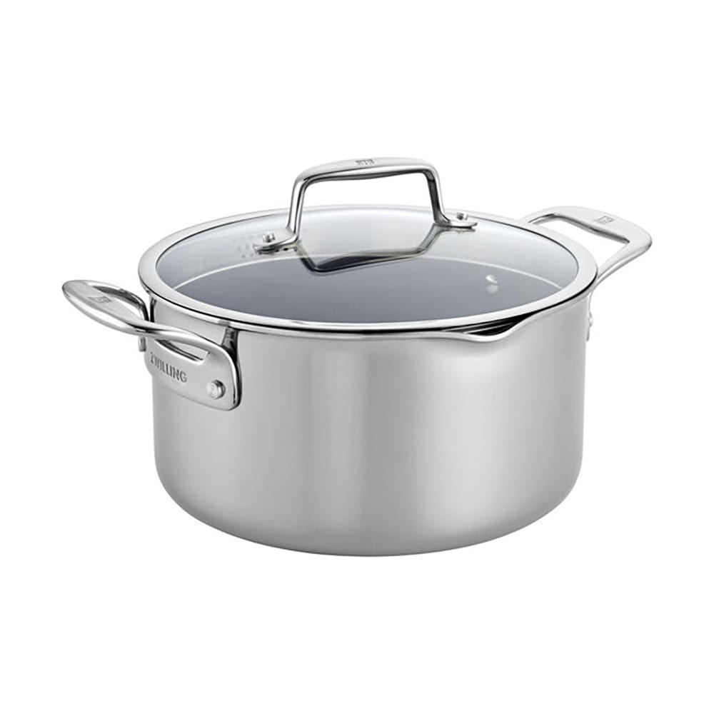 901-66732240 6 qt Dutch Oven w/ Glass Strainer Lid, Nonstick Stainless w/ Aluminum Core