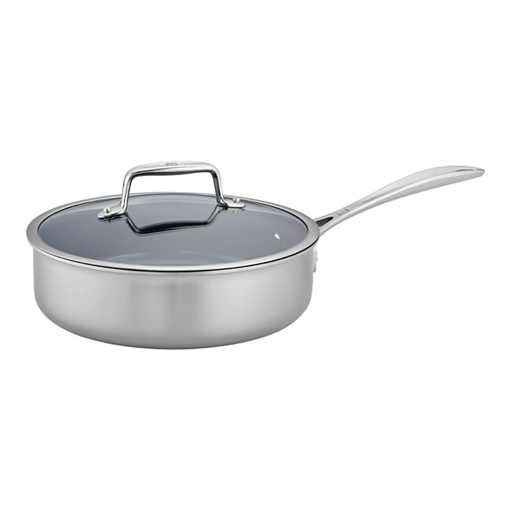 901-66737240 3 qt Sauté Pan w/ Glass Lid, Nonstick Stainless w/ Aluminum Core