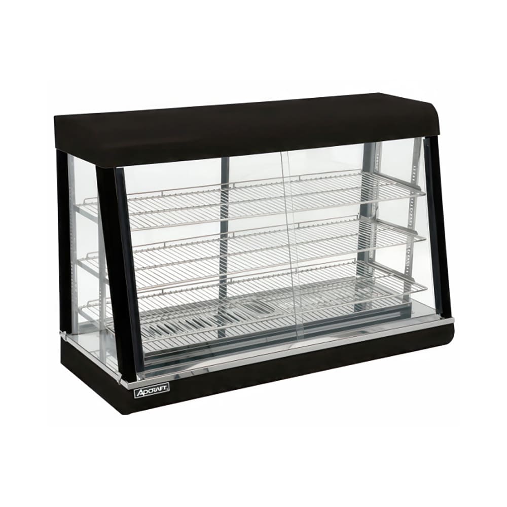 122-HD48 47 1/4" Self Service Countertop Heated Display Case  - (3) Shelves, 120v