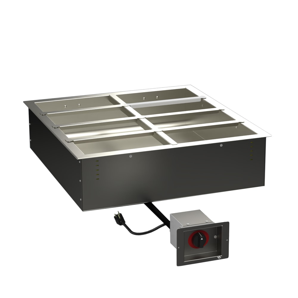 139-200HWD6431201 Halo Heat® Drop-In Hot Food Well w/ (2) Full Size Pan Capacity, 120v