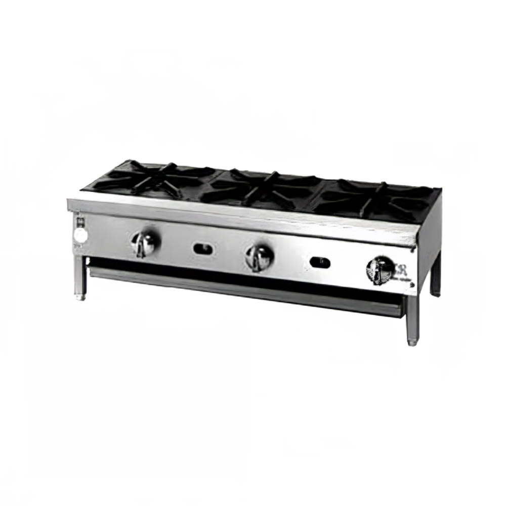 532-JHP112NG 12" Gas Hotplate w/ (1) Burners & Manual Controls, Natural Gas