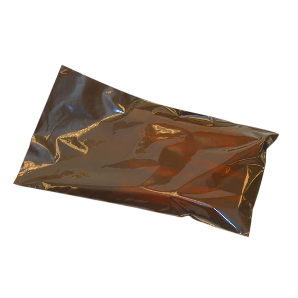 909-20FAM0614 Open Ended Amber Bag - 6" x 14", Poly