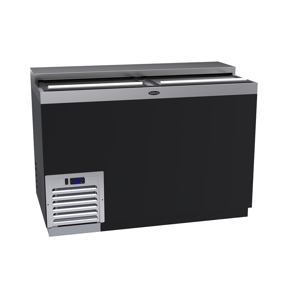 381-BC48BG 48" Forced Air Bottle Cooler - Holds (348) 12 oz Bottles, Black, 115v