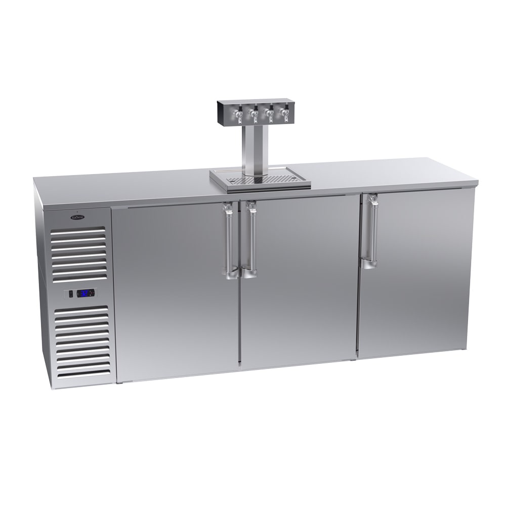 381-DB84LSSS 84" Draft Beer System w/ (4) Keg Capacity - (1) Column, Stainless, 115v