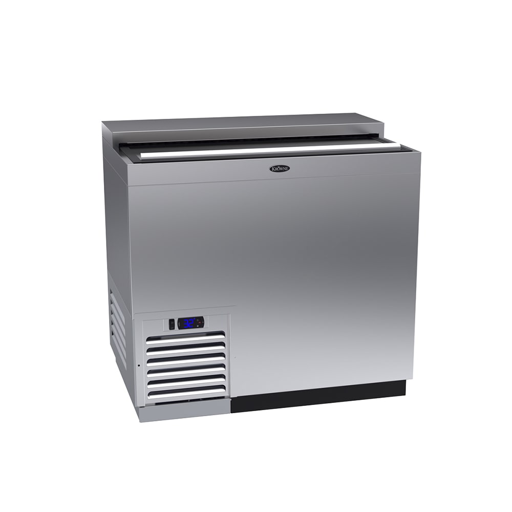 381-BC36SS 36" Forced Air Bottle Cooler - Holds (192) 12 oz Bottles, Stainless, 115v