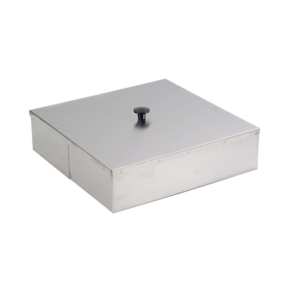 121-09342 15" Square Dish Dispenser Tube Cover for S6011 & S6211, Stainless