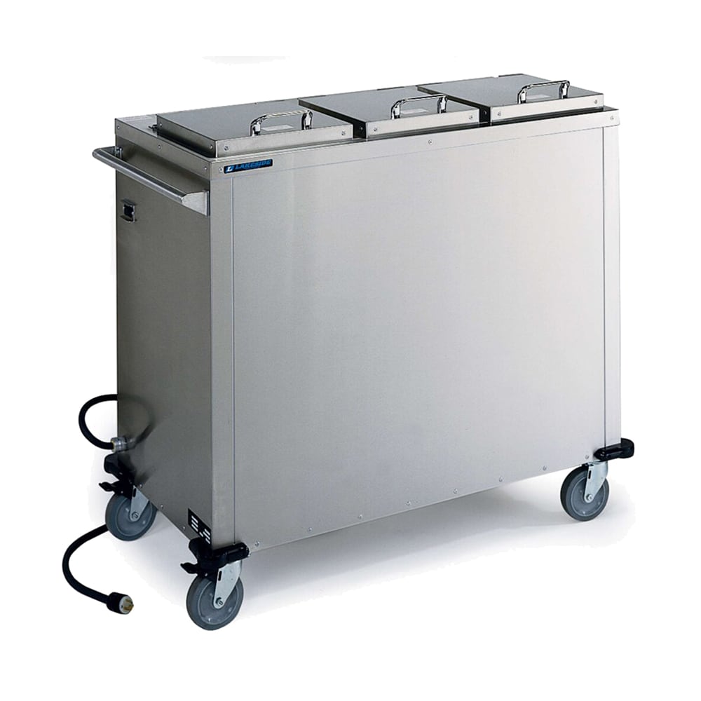 121-7512 43 1/2" Heated Mobile Dish Dispenser w/ (3) Columns - Stainless, 208v/1ph