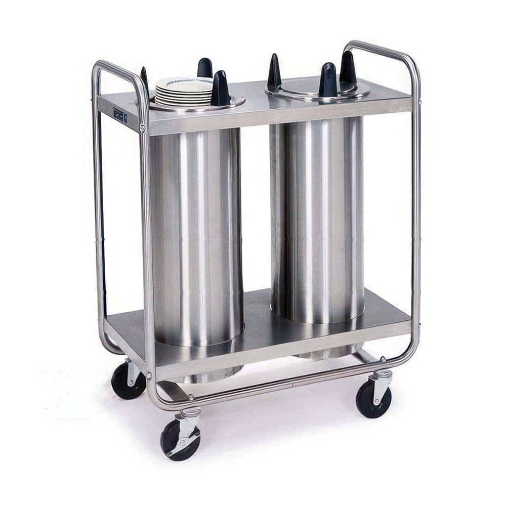 121-7212 35 1/2" Mobile Dish Dispenser w/ (2) Columns, Stainless