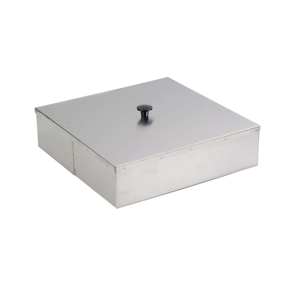 121-09341 14" Square Dish Dispenser Tube Cover for S6010 & S6210, Stainless