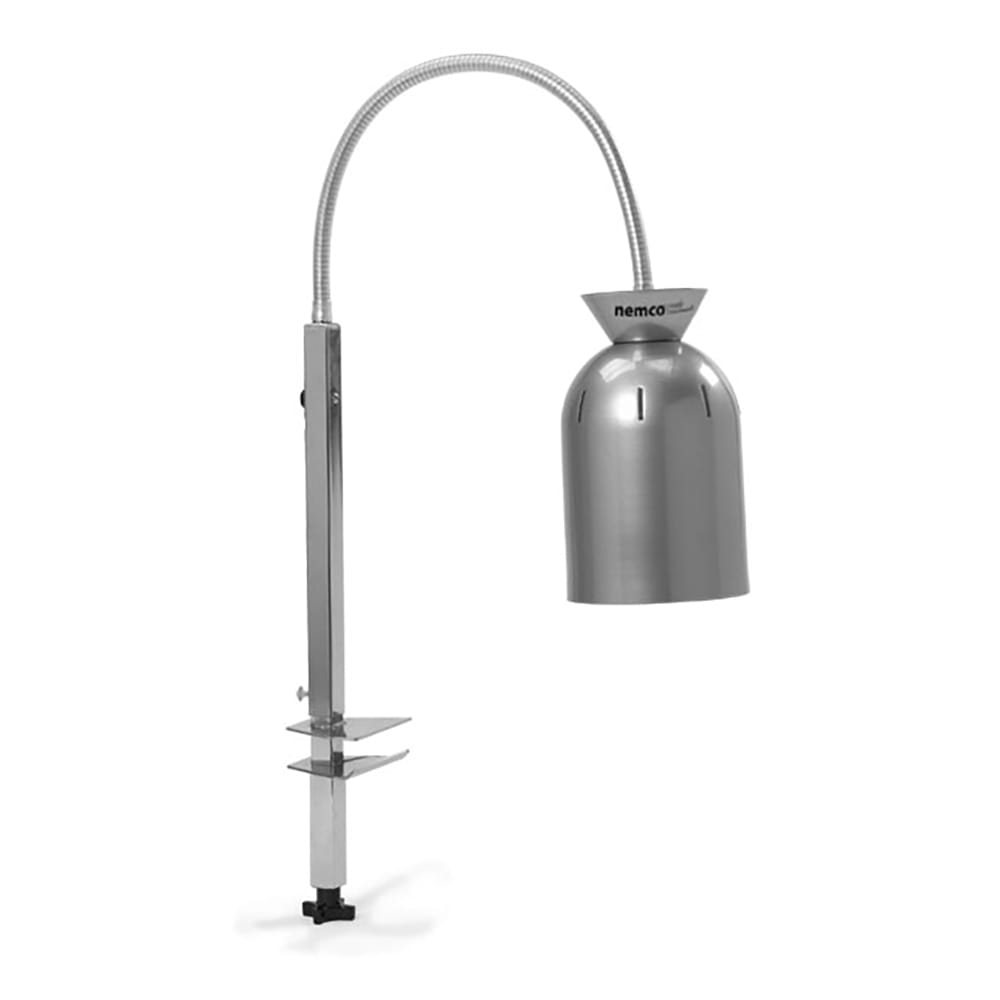 128-60041 19 1/8" Countertop Heat Lamp w/ Adjustable Arm - 1 Bulb, Built In Toggle Switch, 1...