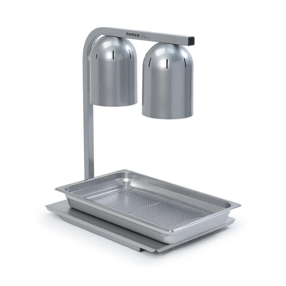 128-60082 22" Countertop Heat Lamp w/ Adjustable Arm - 2 Bulb, Built In Toggle Switch, 120v