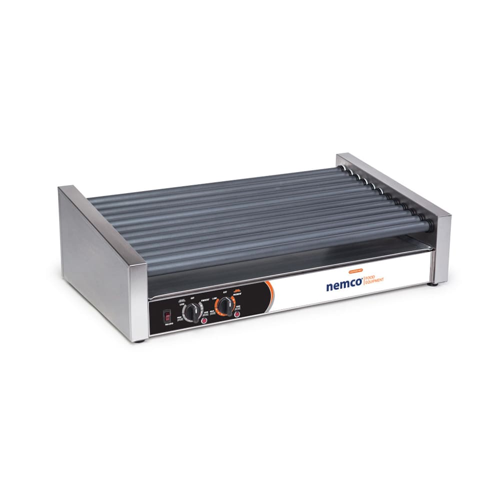 128-8045SXW 45 Hot Dog Roller Grill w/ Manual Controls - Flat Top, 120v