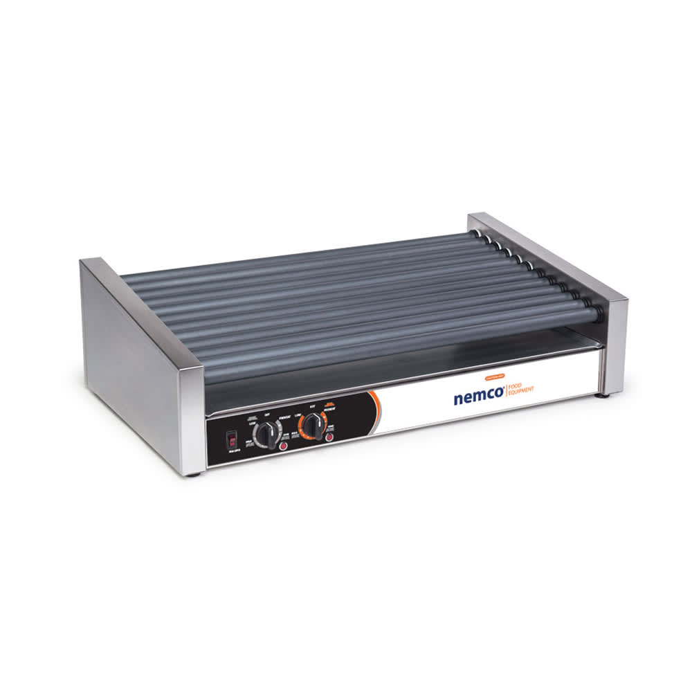128-8036SXSLT 36 Hot Dog Roller Grill w/ Manual Controls - Slanted Top, 120v