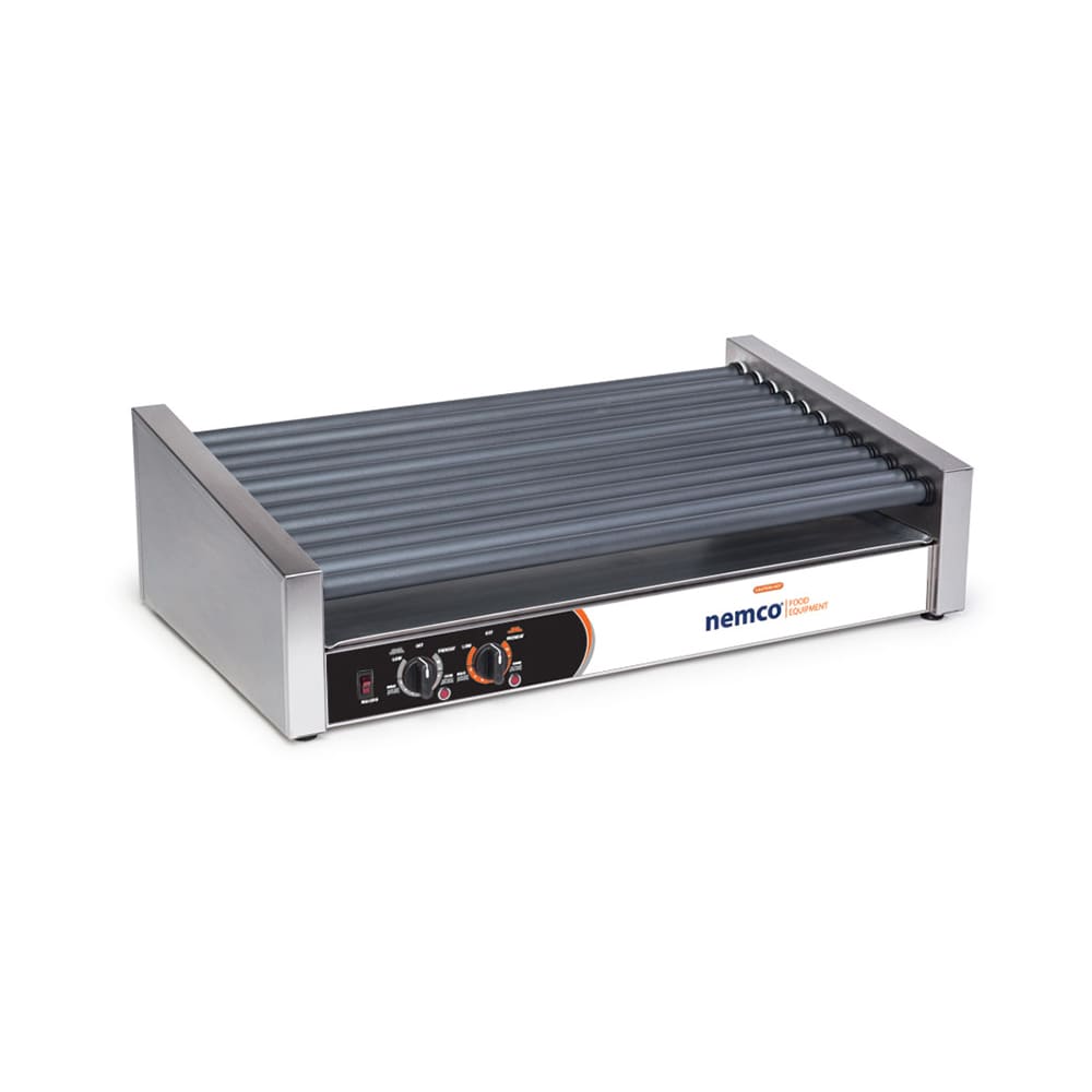 128-8027SXSLT 27 Hot Dog Roller Grill w/ Manual Controls - Slanted Top, 120v