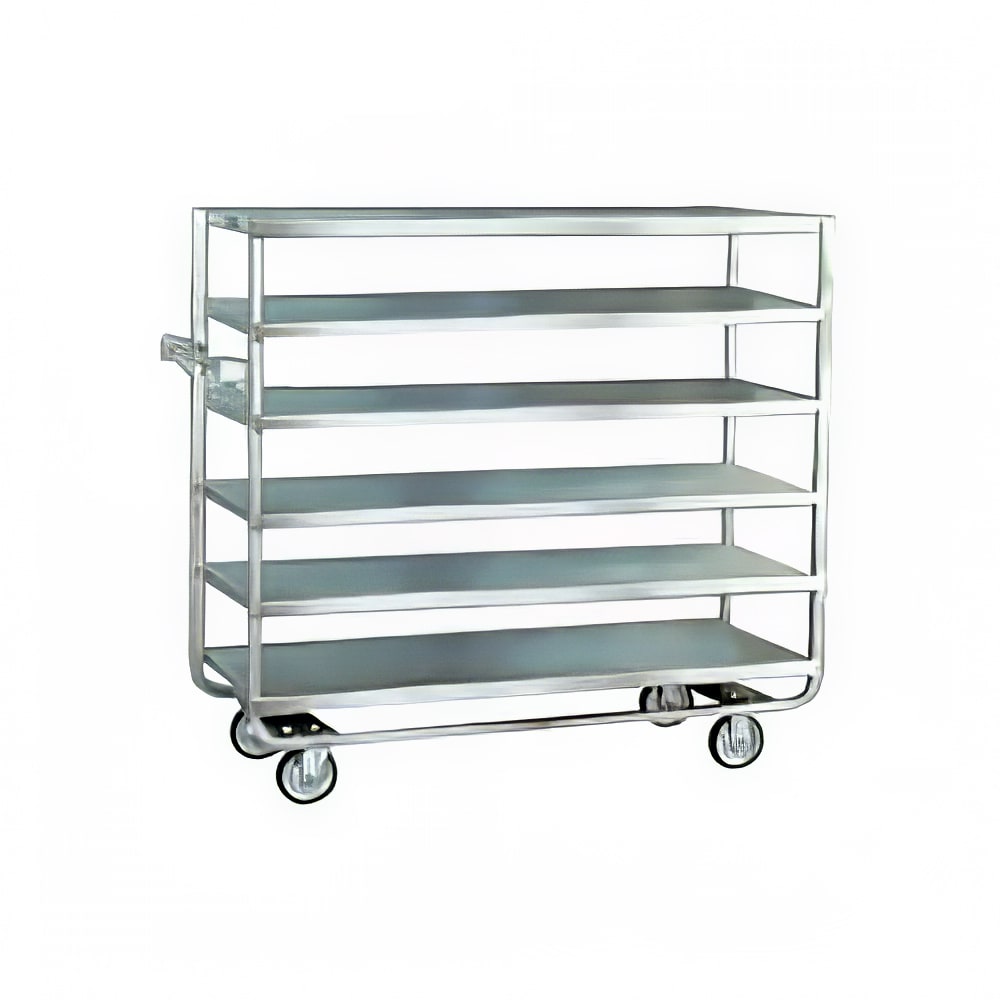 121-763 Queen Mary Cart - 6 Levels, 700 lb. Capacity, Stainless, Raised Edges
