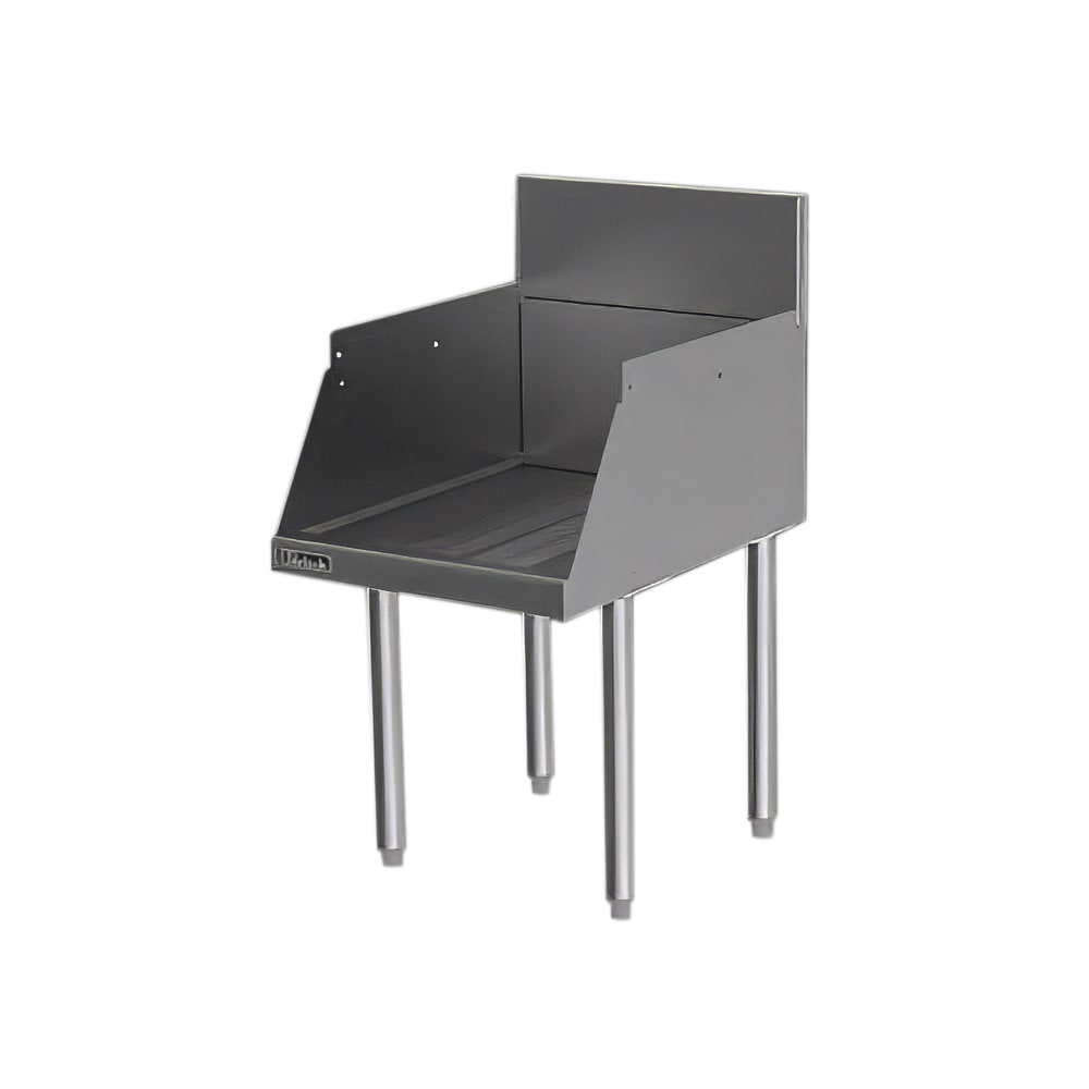 199-TS18DD 18-in Underbar Drop-Down Drainboard w/ Embossed Top, Stainless