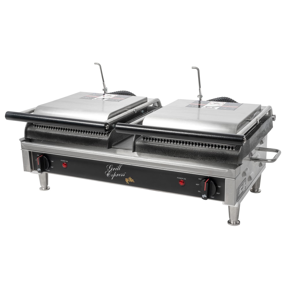 Star GX20IG Double Commercial Panini Press w/ Cast Iron