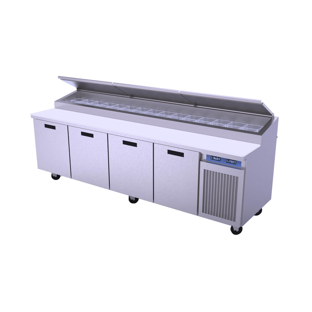 238-84111NPCB 111" Sandwich/Salad Prep Table w/ Refrigerated Base, 115v
