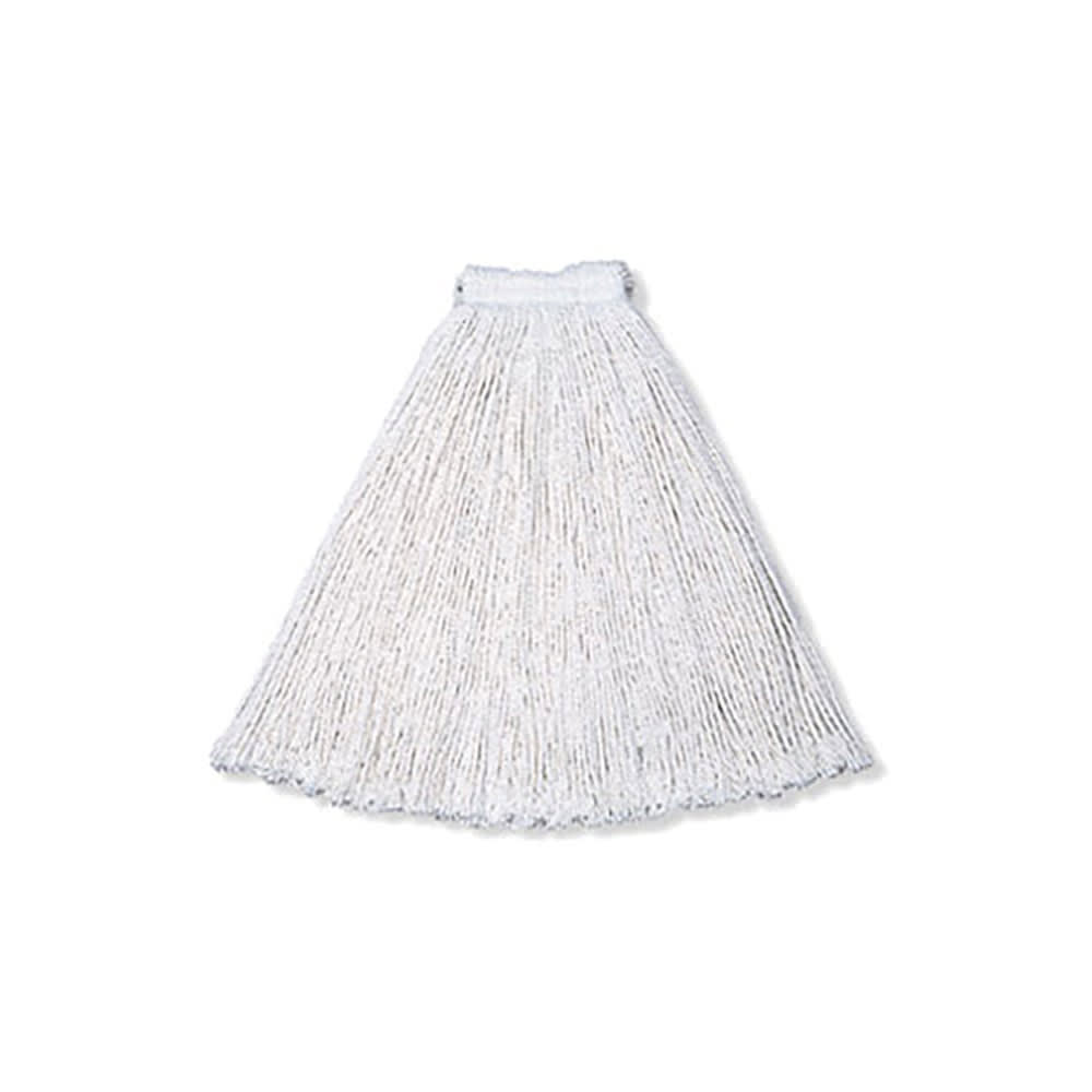 007-V116 Economy Mop Head - #16, 1" Headband, Cotton Yarn, White