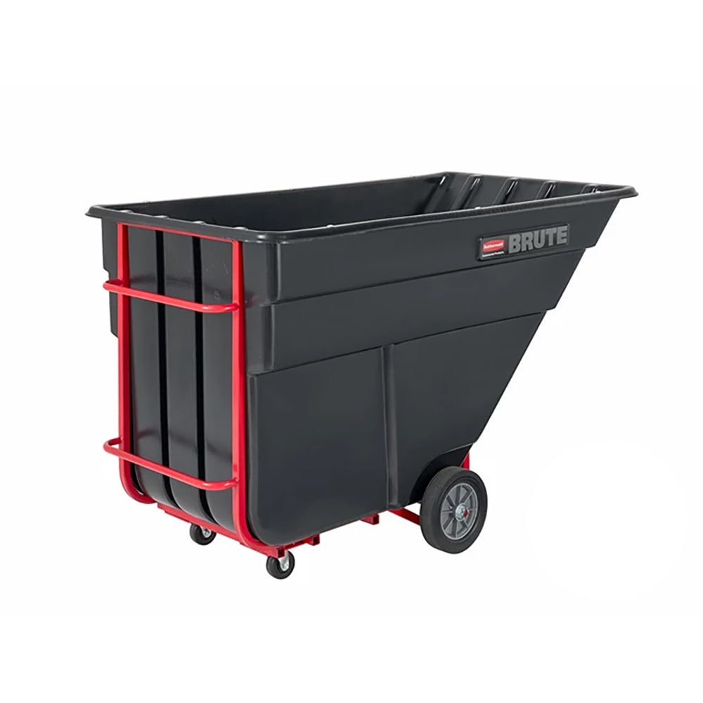 Rubbermaid FG103600 BLA 2 cu yd Trash Cart w/ 2300 lb Capacity, Black
