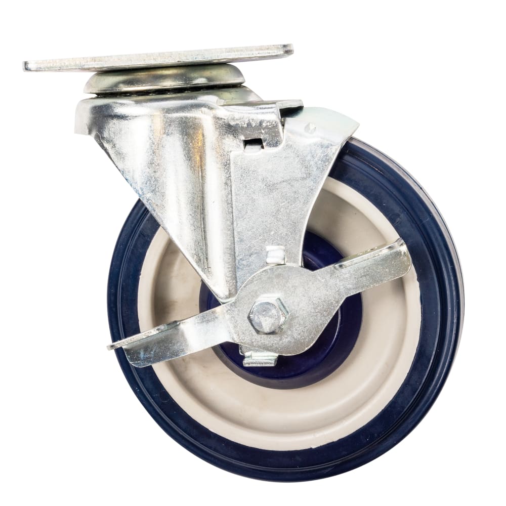 381-30111S 5" Economy Series Plate Casters w/ 3 1/2" x 3 1/2" Plate