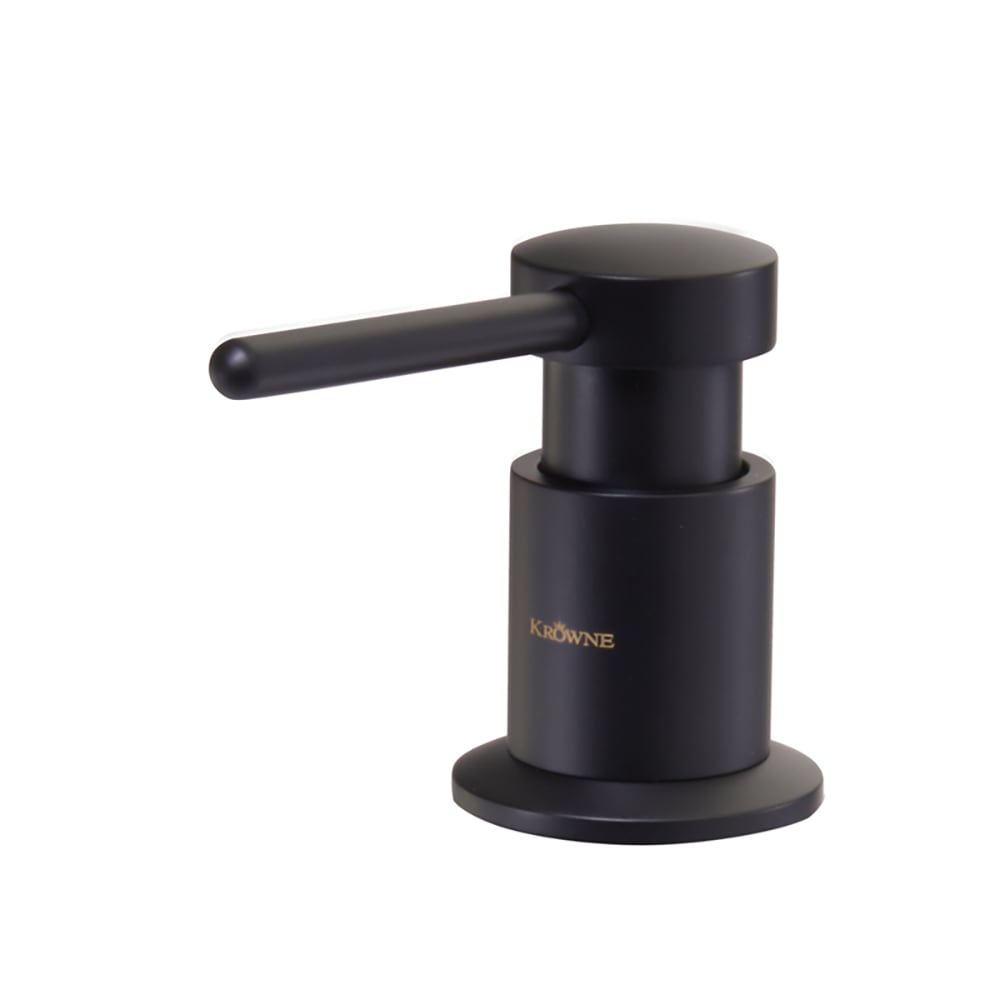 381-19420B Deck Mount Manual Liquid Soap Dispenser - Matte Black