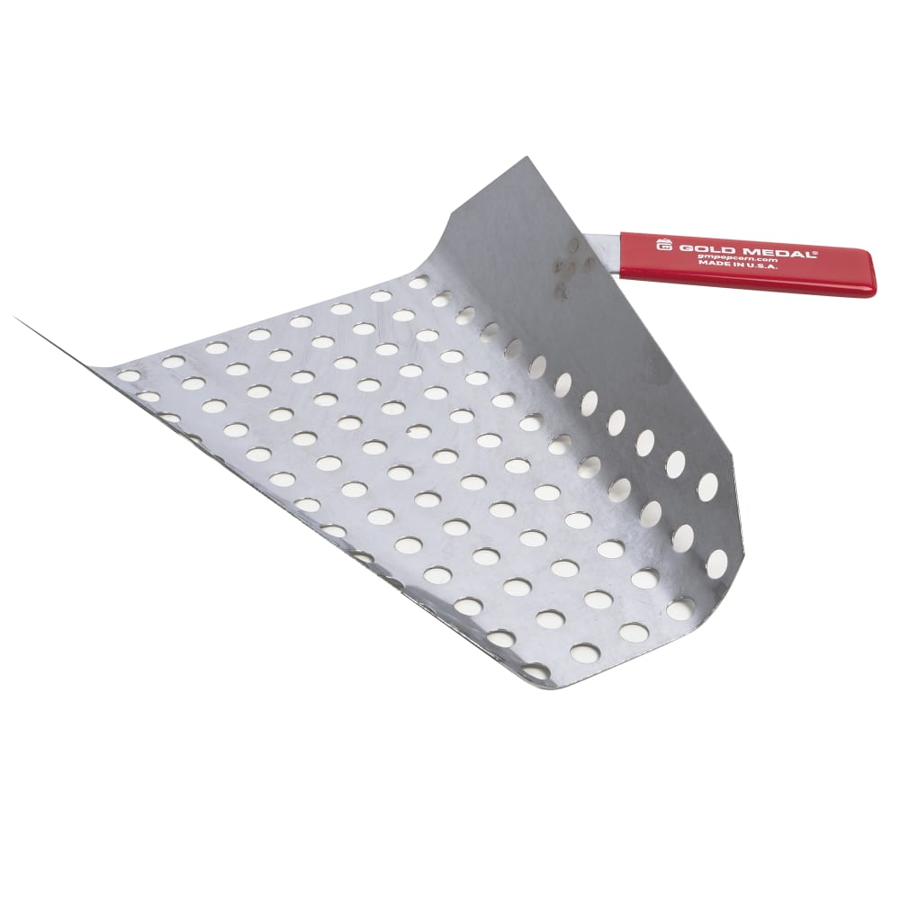 231-2105 Large Right Handed Perforated Jet Scoop, Stainless Steel