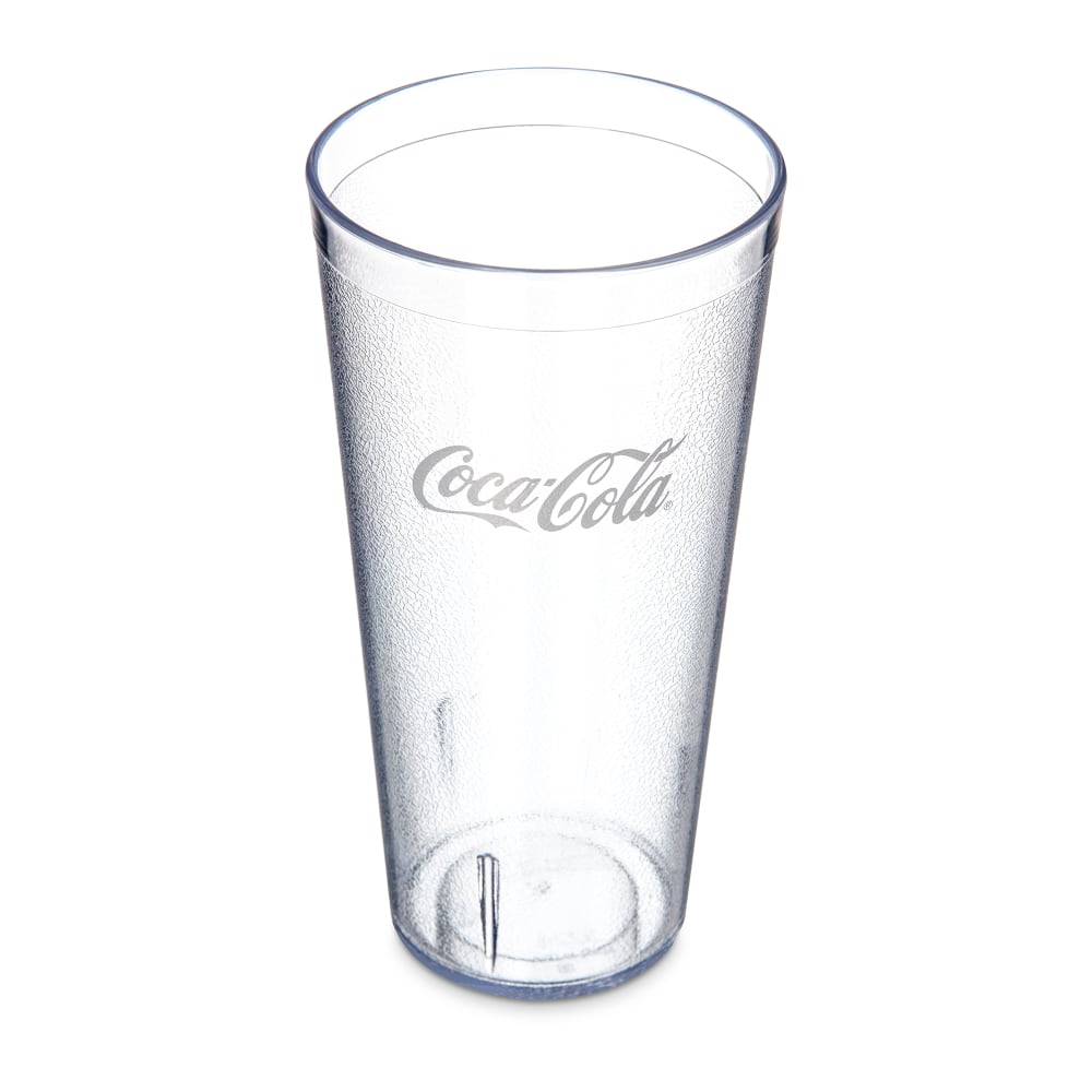 028-52243550G 24 oz Clear Textured Coca Cola® Plastic Tumbler