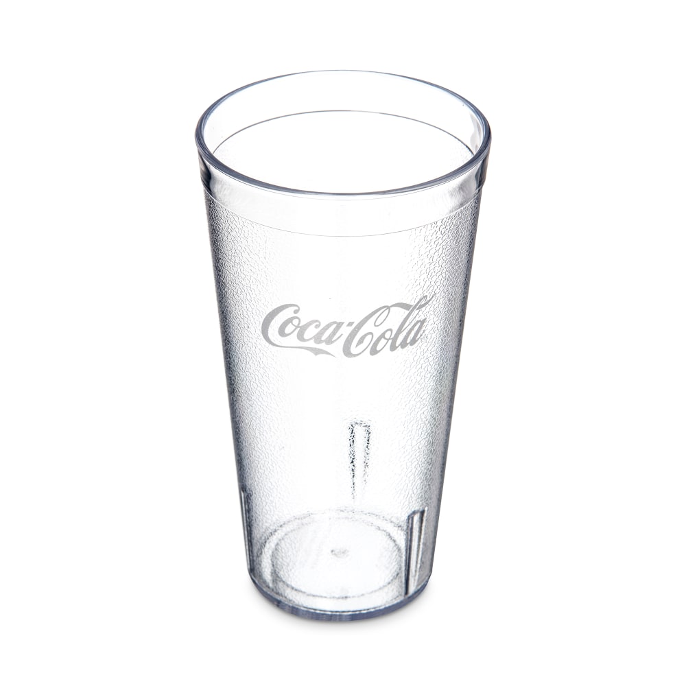 028-52203550A 20 oz Clear Textured Coca Cola® Plastic Tumbler