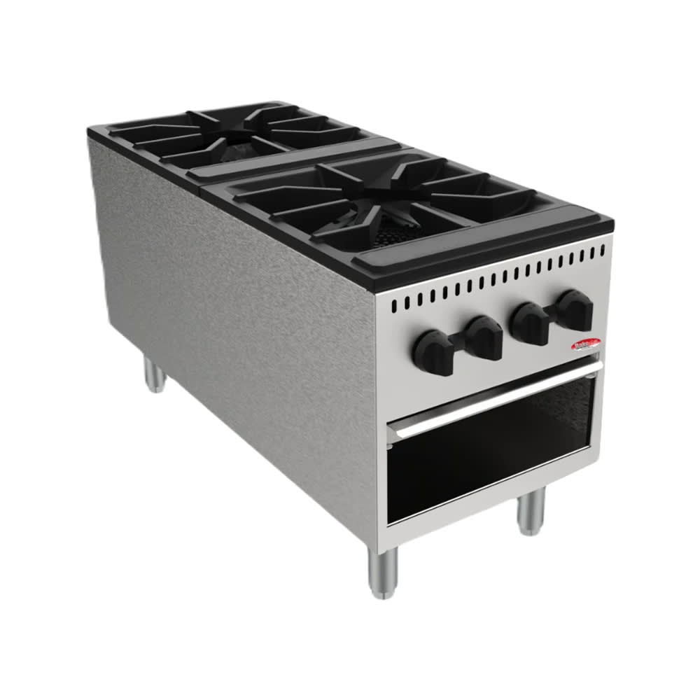 012-BASPS002 2 Burner Stock Pot Range, Convertible