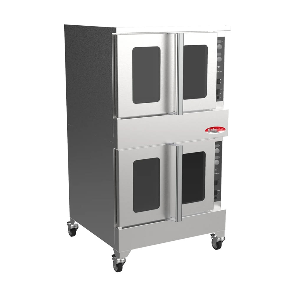 012-BADCO5G Double Full Size Natural Gas Convection Oven - 360,000 BTU