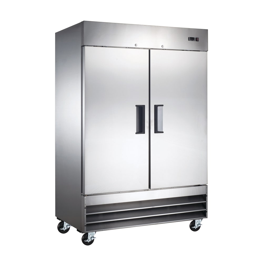 407-USRF2D 54" Two Section Reach In Refrigerator, (2) Left/Right Hinge Solid Doors, 115v